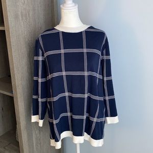 NWT 41 HAWTHORN Marion Intarsia Knit Pullover. Size XL.